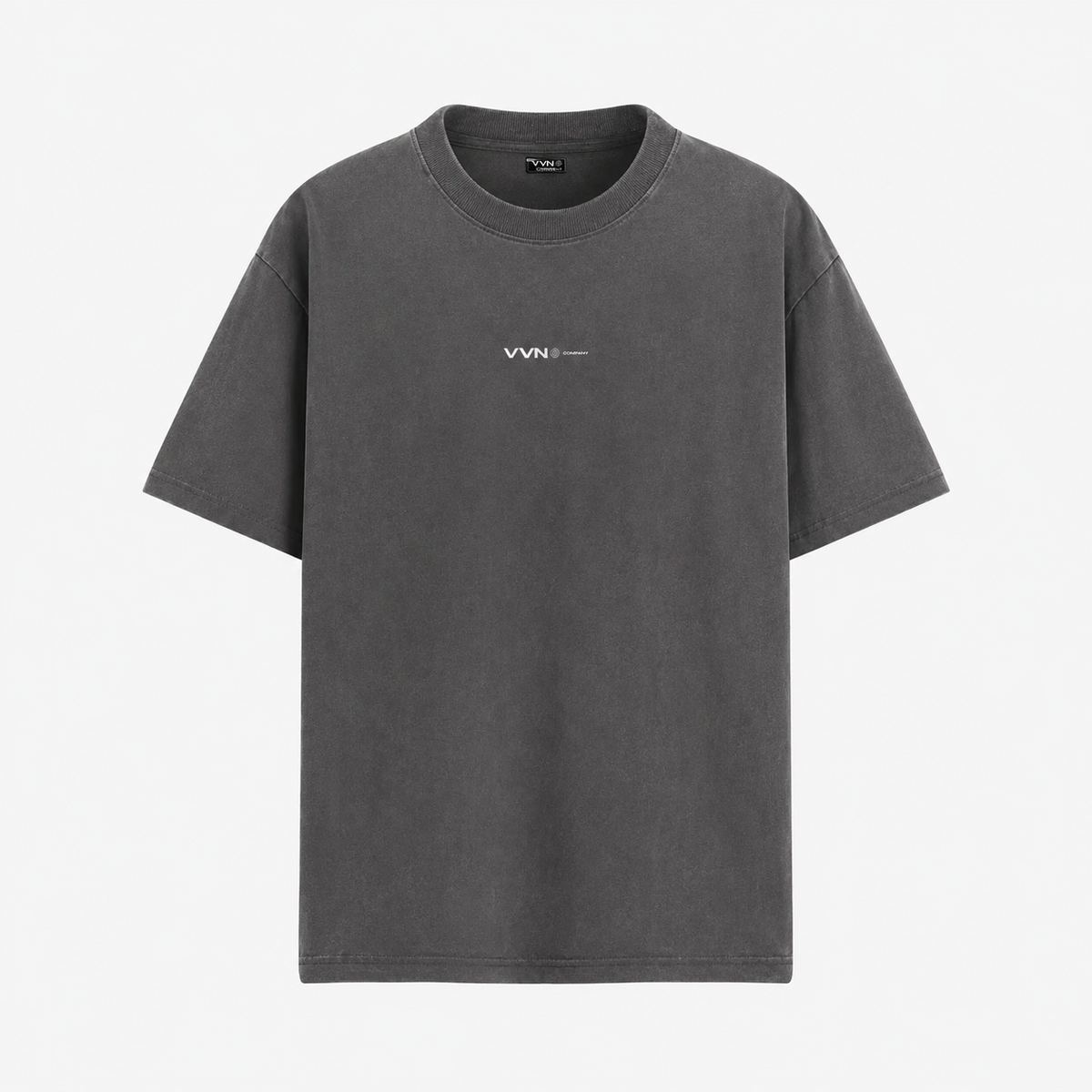 CAMISA BÁSICA CINZA ESTONADA